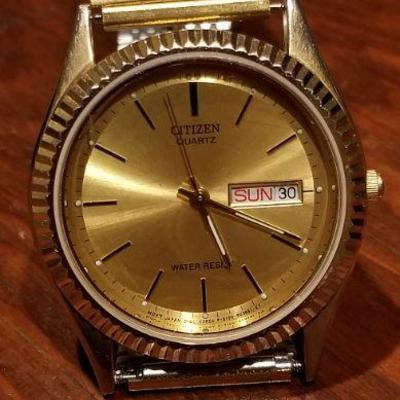 Lot #334: Vintage CITIZEN Gold Plated Dress Watch TESTED A+