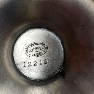 Lot #339: Vintage HARTFORD STERLING CO. Pitcher (handle damage)