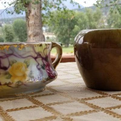 Lot #340: Pair of Vintage Unmarked Ceramic Creations