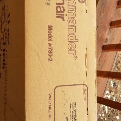 Lot #343: Vintage Mid Century Modern BRAND NEW SEALED The Commander Director Chair YELLOW