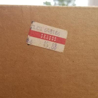 Lot #343: Vintage Mid Century Modern BRAND NEW SEALED The Commander Director Chair YELLOW