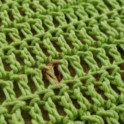 Lot #334: Set of (4) Green Mid Century Modern Dining Mats