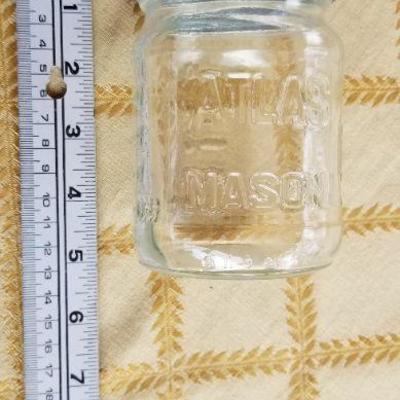 Lot #347: (3) Vintage Glass Mason Jars