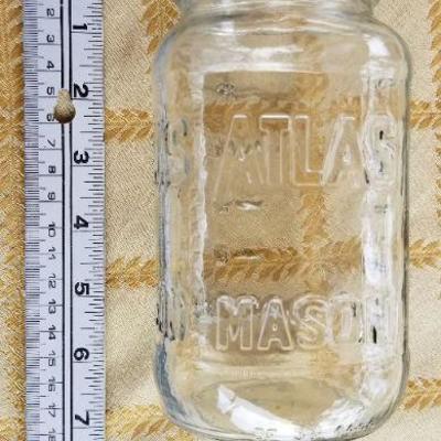 Lot #347: (3) Vintage Glass Mason Jars