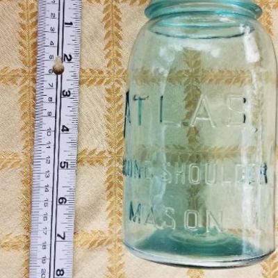 Lot #347: (3) Vintage Glass Mason Jars