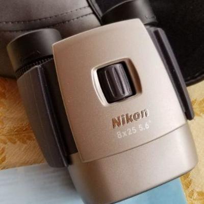 Lot #348: NIKON 8 x 25 Binoculars w/ Soft Case