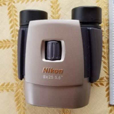 Lot #348: NIKON 8 x 25 Binoculars w/ Soft Case