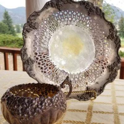 Lot #357: Vintage Pair of Plated Silver Creations