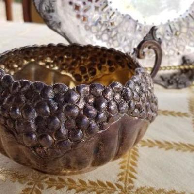 Lot #357: Vintage Pair of Plated Silver Creations