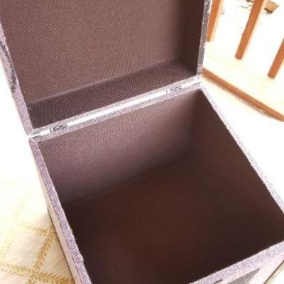 Lot #359: 9.5" Square Storage Container Box Stamp Theme