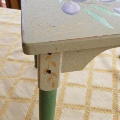 Lot #360: Small Decorative Wood Stool 10.5" x 9"
