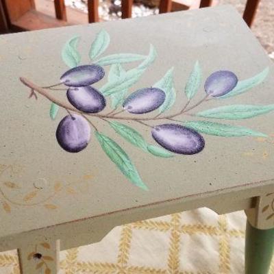 Lot #360: Small Decorative Wood Stool 10.5" x 9"