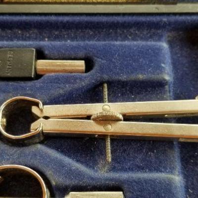 Lot #364: Vintage DIETZGEN Drafting Tool Bundle w/ Case