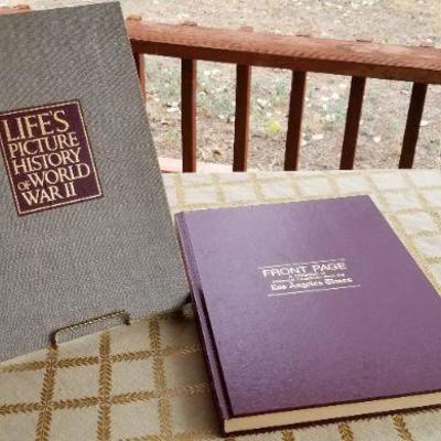 Lot #373: (2) History Themed LARGE Coffee Table Reference Education Hardback Books
