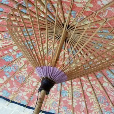 Lot #375: Vintage Asian Umbrella 