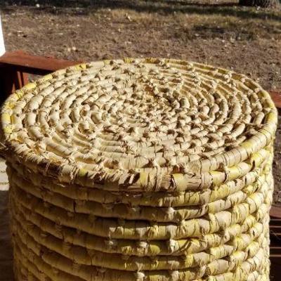 Lot #379: Vintage Large Woven Wicker 20" x 15.5" 