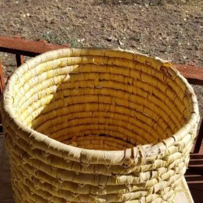 Lot #379: Vintage Large Woven Wicker 20" x 15.5" 