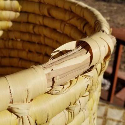Lot #379: Vintage Large Woven Wicker 20" x 15.5" 