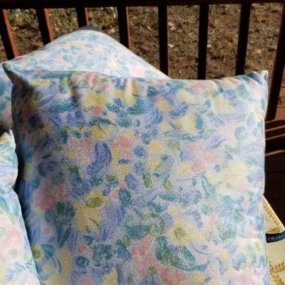 Lot #380: (4) 15.5" Square Decorative Pillow