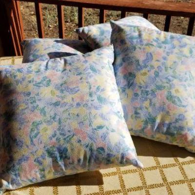 Lot #380: (4) 15.5" Square Decorative Pillow