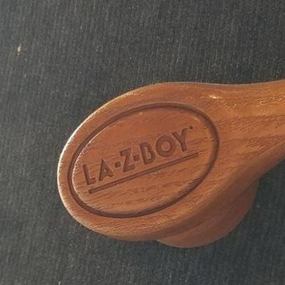 Lot #381: Vintage Plush Blue La-z-Boy Recliner 
