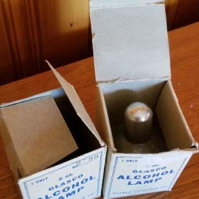 Lot #384; (2) 2 oz. Vintage GLASCO Alcohol Lamp