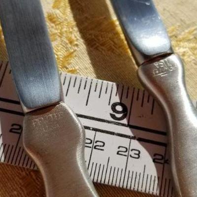 Lot #387: (2) Pewter Gift Knives 