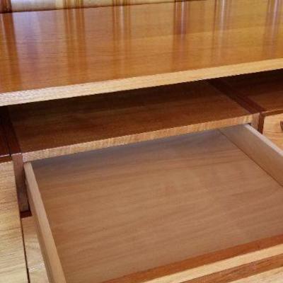Lot #388: Mid Century Modern Solid Wood Buffet