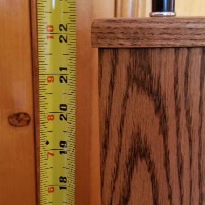 Lot #389: Vintage MOTIF CORP. Mid Century Modern Wood Table Lamp