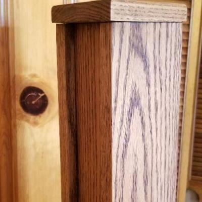 Lot #389: Vintage MOTIF CORP. Mid Century Modern Wood Table Lamp