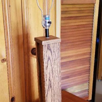 Lot #389: Vintage MOTIF CORP. Mid Century Modern Wood Table Lamp