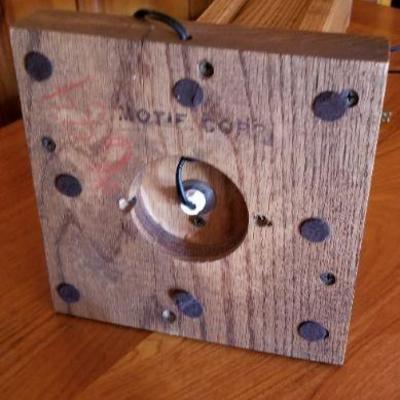 Lot #389: Vintage MOTIF CORP. Mid Century Modern Wood Table Lamp