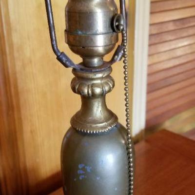 Lot #390: Vintage Table Lamp w/ Marble Base
