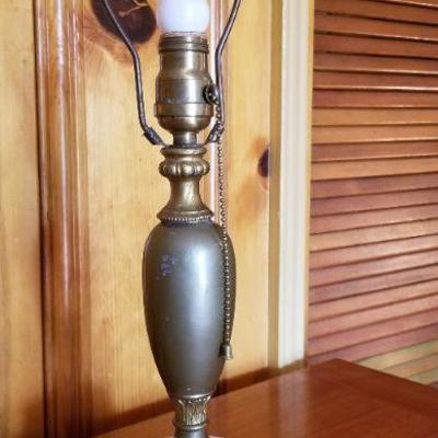 Lot #390: Vintage Table Lamp w/ Marble Base