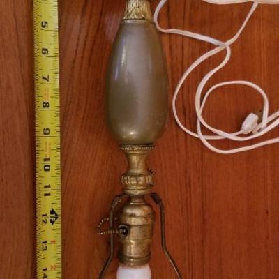 Lot #390: Vintage Table Lamp w/ Marble Base