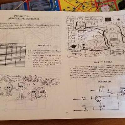 Lot #395: Vintage 65 in 1 Electronic Project Kit