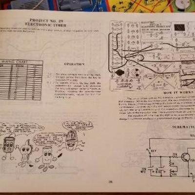 Lot #395: Vintage 65 in 1 Electronic Project Kit