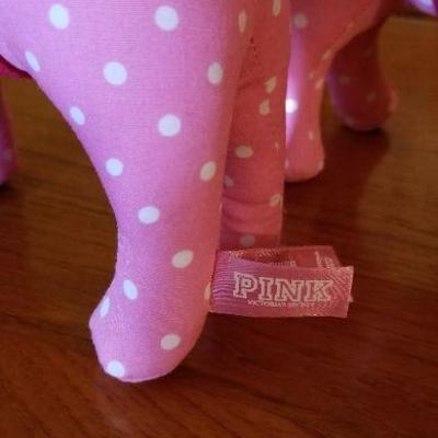 Lot #398: Vintage PINK Pair of Retired Toy Dogs