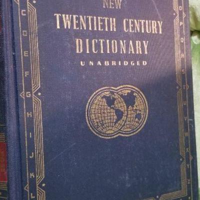 Lot #409: Vintage 1943 WEBSTER'S Dictionary Hardback Reference 376 pages