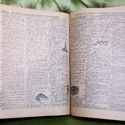 Lot #409: Vintage 1943 WEBSTER'S Dictionary Hardback Reference 376 pages