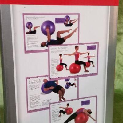 Lot #413: YOGA/Office Exercise Ball KIT NEW