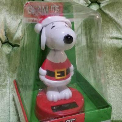 Lot #414; SNOOPY Solar Powered Bobble Head Toy