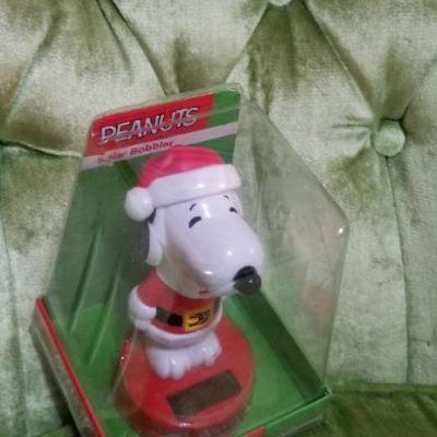 Lot #414; SNOOPY Solar Powered Bobble Head Toy