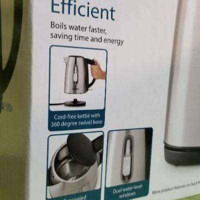 Lot #419: FABERWARE Stainless Steel Cordless Electric Kettle