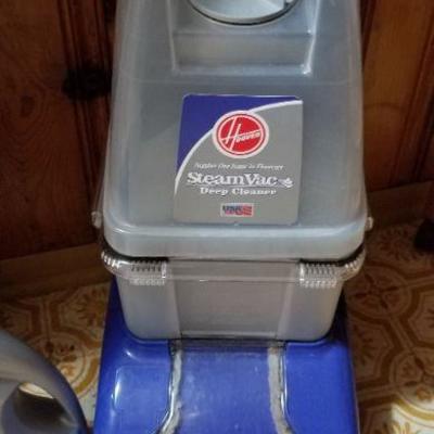 Lot #421: HOOVER Carpet Steamer Cleaner w/ Detergent (1 is Half full 1 is 1/3 Full) 