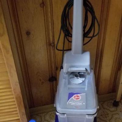Lot #421: HOOVER Carpet Steamer Cleaner w/ Detergent (1 is Half full 1 is 1/3 Full) 