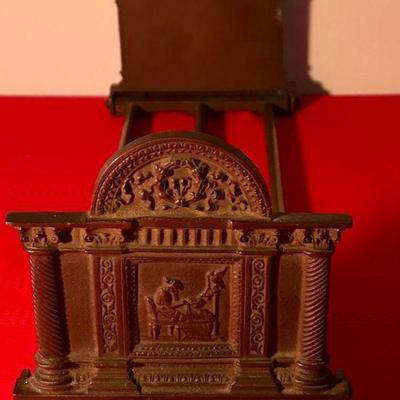 Vintage Cast Iron And Brass Expandable Book Holder