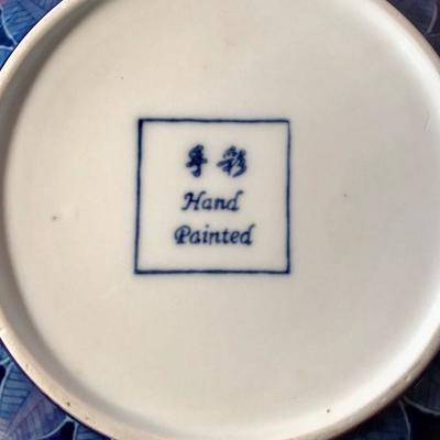 Blue Bowl Hand Painted In China