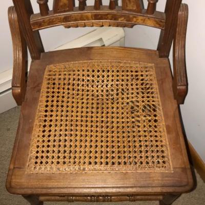 Lot #181 Victorian Cane Seat Chair