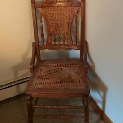 Lot #181 Victorian Cane Seat Chair